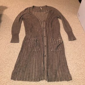 Free People thin long sweater/cardigan